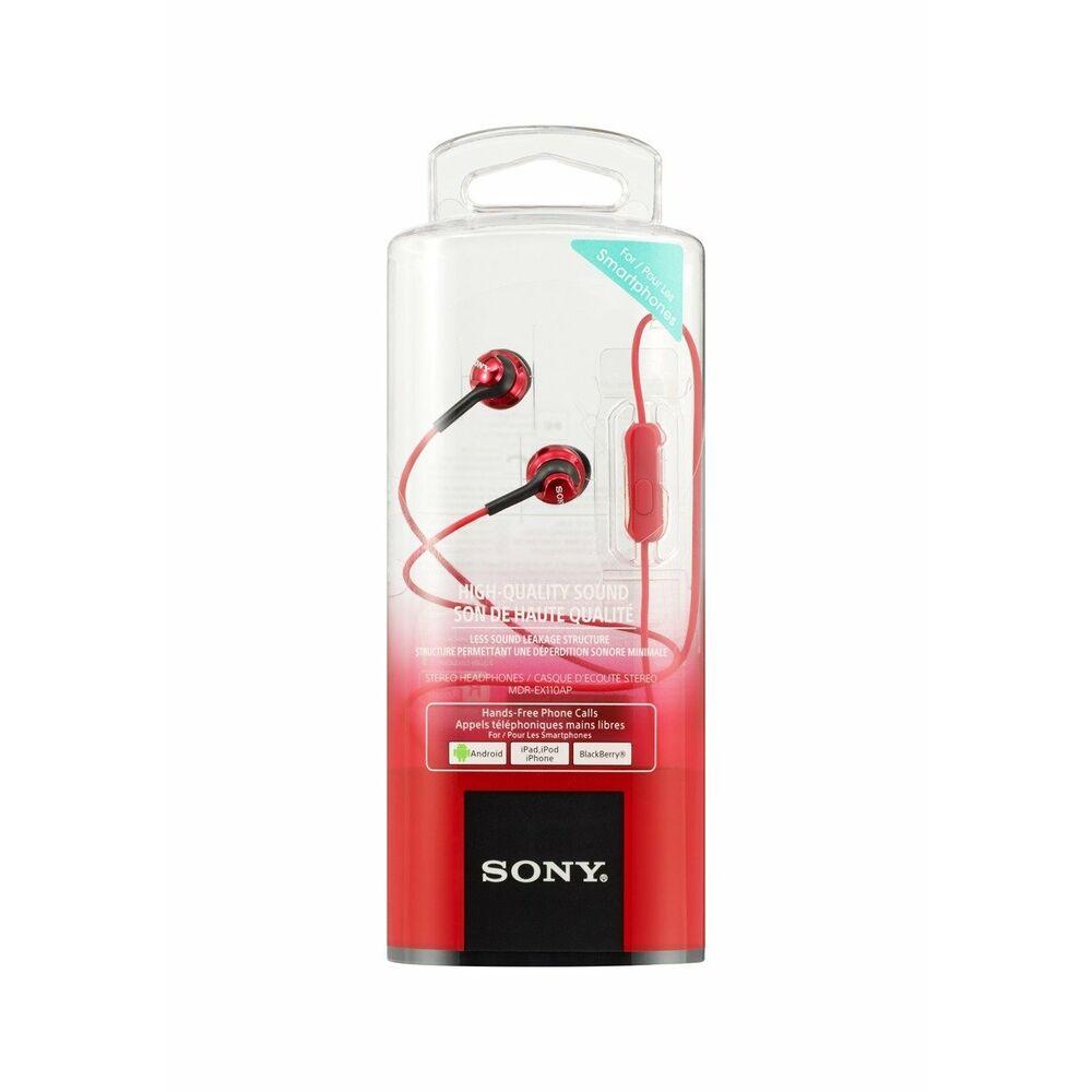 Sony MDR-EX110AP (In Ear Wired Headphones Red)