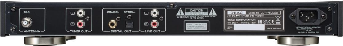 Teac CD-P750DAB-B Lettore CD / DAB+ - Radio FM con Bluetooth