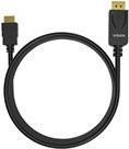 Vision TC 1MDPHDMI/BL cavo e adattatore video 1 m DisplayPort HDMI tipo A Standard Nero (VISION Professional installation-grade