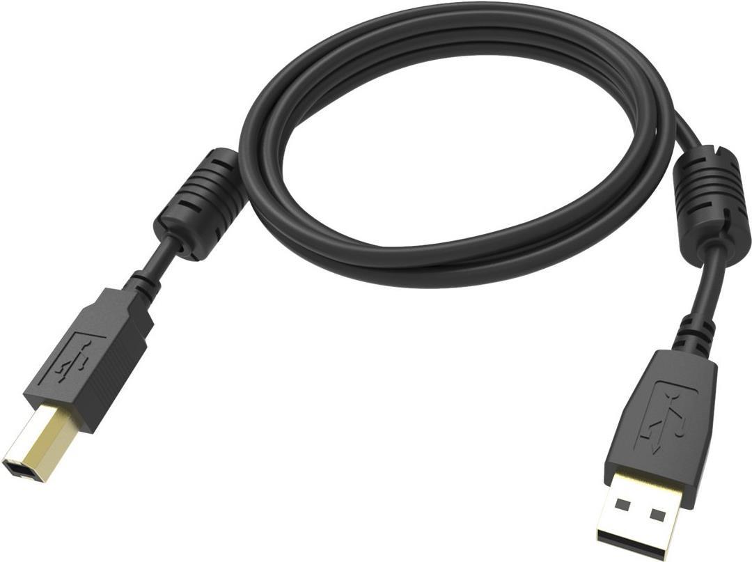 Vision Professional - Cavo USB - Da USB (M) a USB Tipo B (M) - USB 2.0 - 1 m - Nero