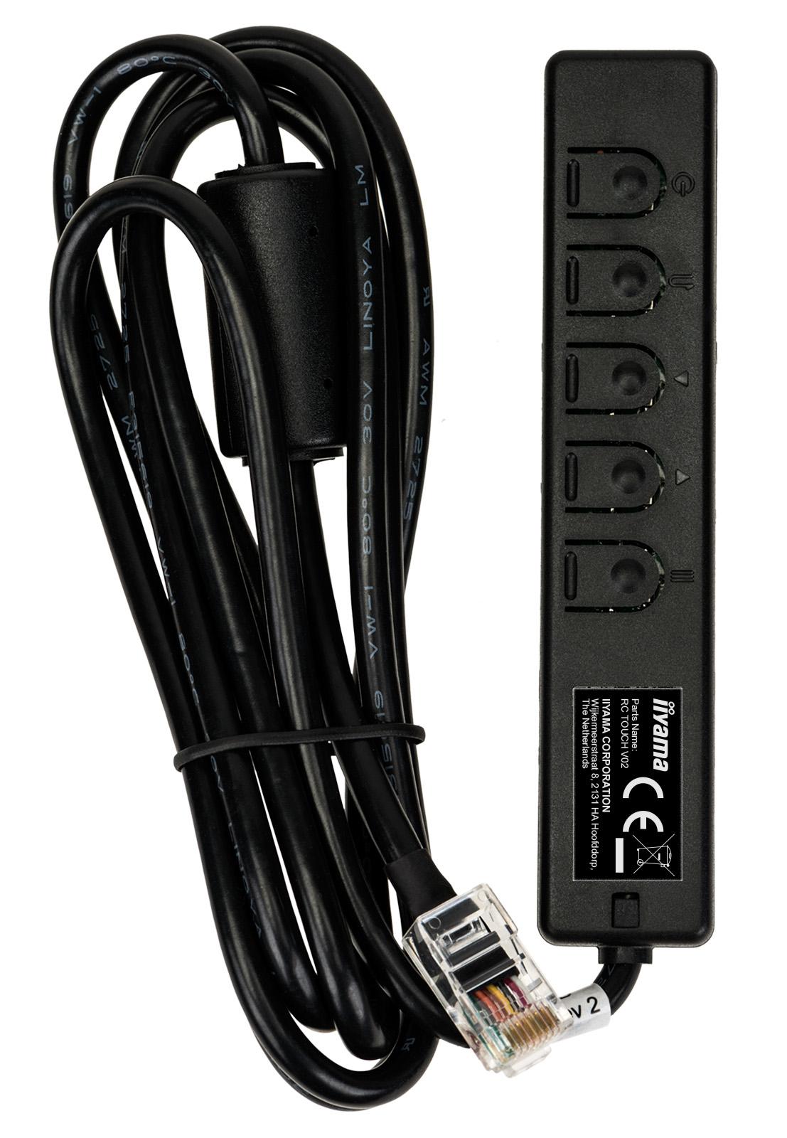 IIYAMA PARTEL CONTROLLA LAVAGGIO RC TOUCTV02 con cavo nero per prolite TF322MC-B1