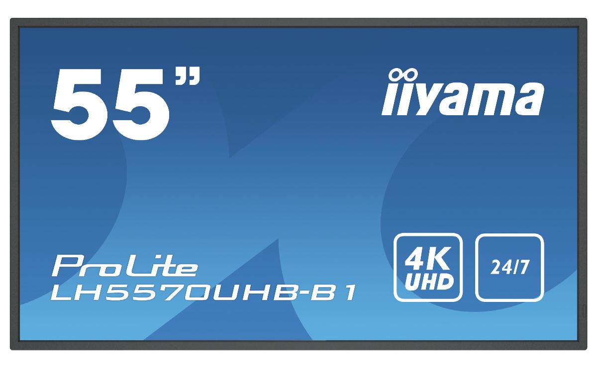 iiyama LH5570UHB-B1 visualizzatore di messaggi Pannello piatto per segnaletica digitale 1387 cm (54.6") VA 700 cd/m 4K Ultra HD