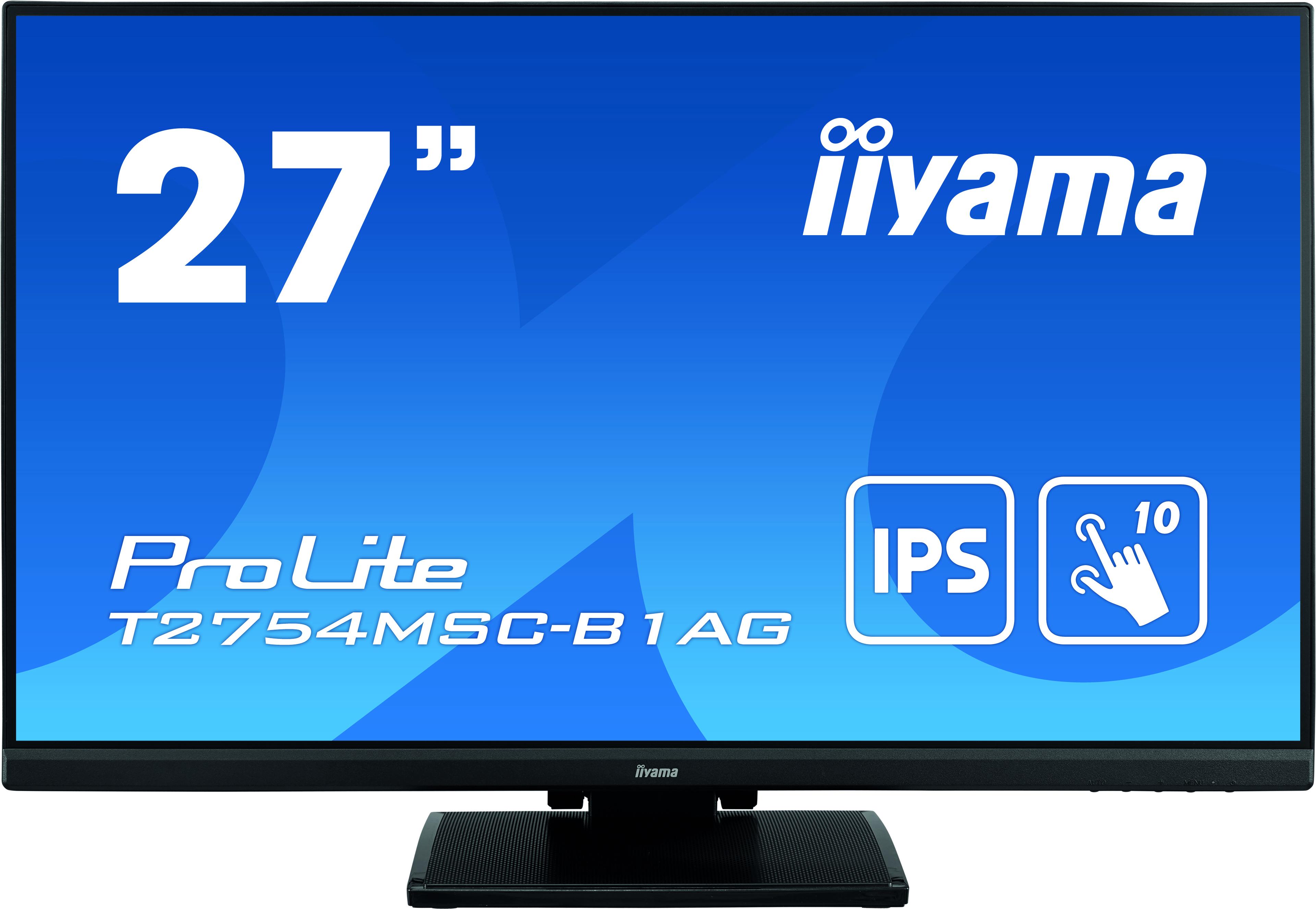 iiyama ProLite T2754MSC-B1AG Monitor PC 686 cm (27") 1920 x 1080 Pixel Full HD LED Touch screen Multi utente Nero