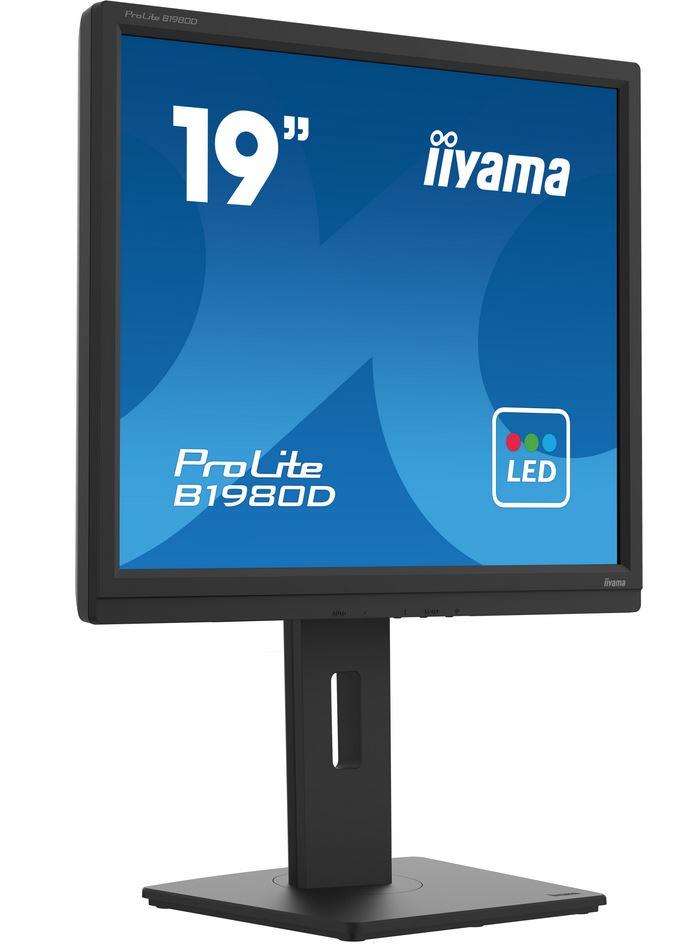 Bild 19" 48cm 1280 x 1024 54 Kontrast 10001 Reaktion 5ms Bildfrequenz 24 - 80kHz Anschlsse 1x VGA 1x DVI VESA 100x100 Mae