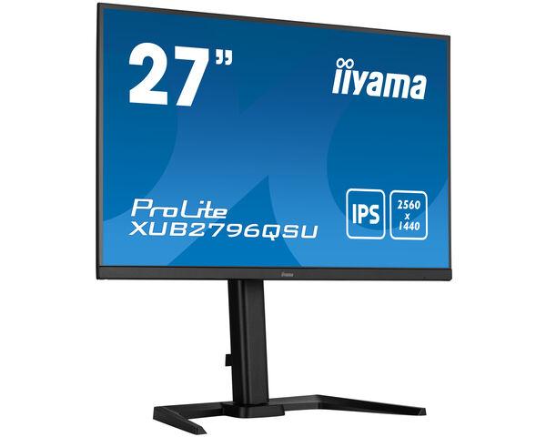 iiyama ProLite XUB2796QSU-B5 Monitor PC 68,6 cm (27") 2560 x 1440 Pixel Wide Quad HD LED Nero