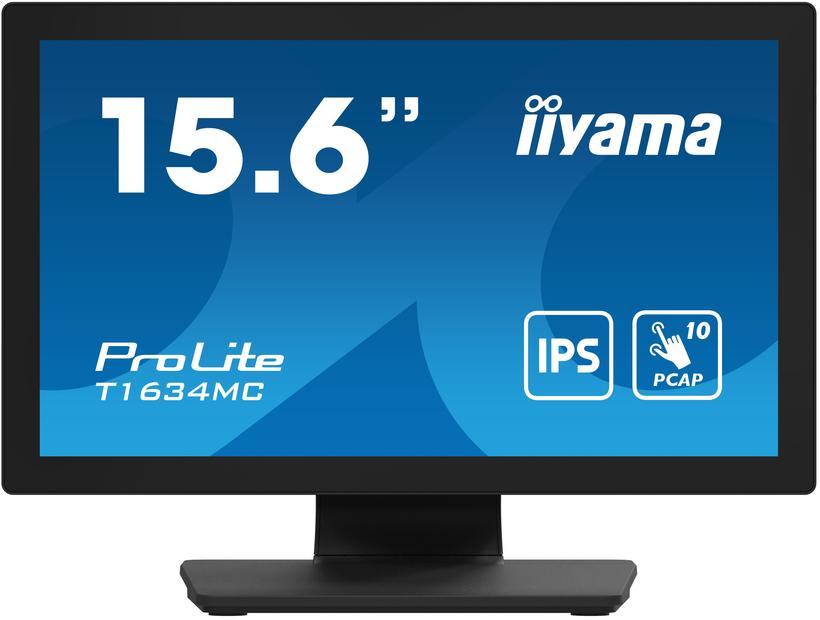 IIYAMA Prolite T1634MC-B1S Monitor PC 39,6 cm (15,6 ") 1920 x 1080 pixel touch screen LED HD Full HD Nero