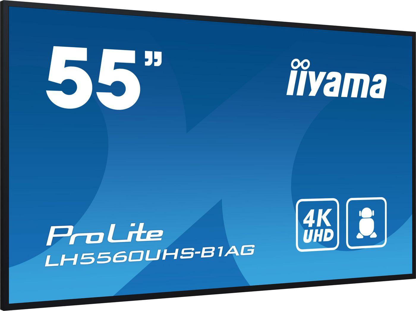 Bild 54.6"/139.0cm 3840x2160 169 matt Kontrast 40001 Reaktion 65ms Helligkeit 500 cd/m Bildfrequenz 60Hz Anschlsse 3x HDMI