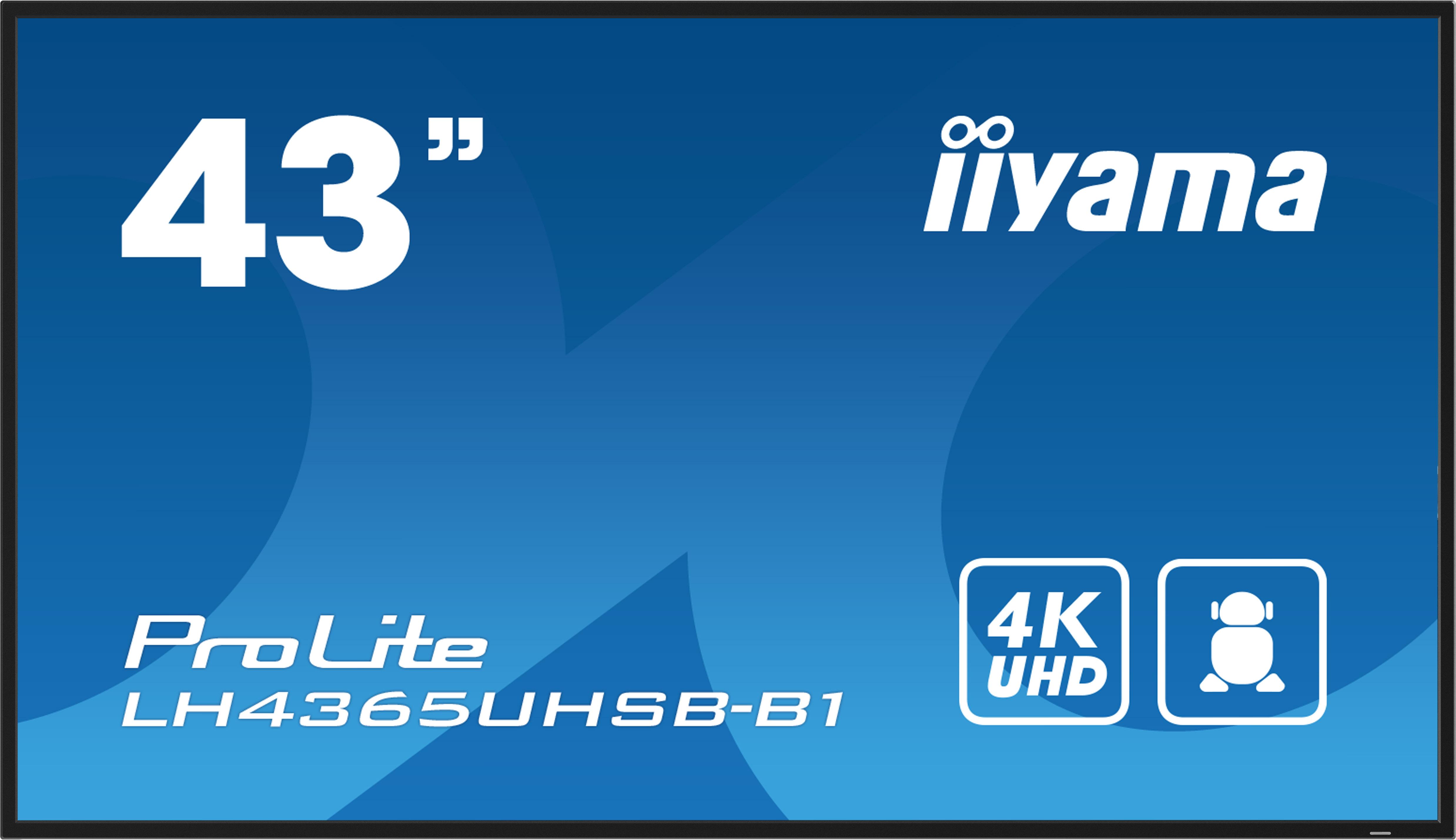 Diagonale 425"/108cm Auflsung 3840x2160 169 Helligkeit 800cd/m Kontrast 12001 (typisch) Reaktionszeit 8ms Blickwinkel 178/
