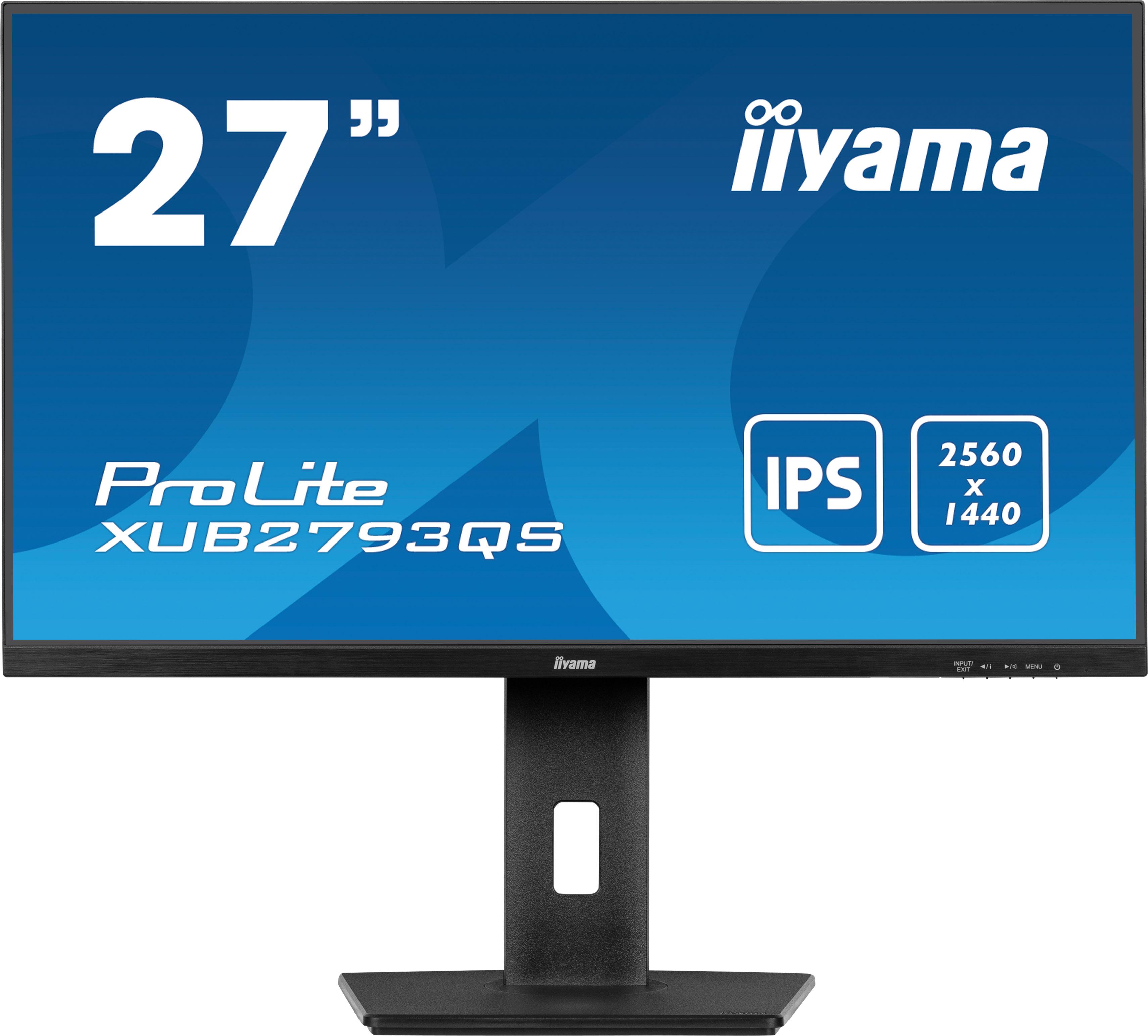 iiyama ProLite XU2793QS-B6 Monitor PC 546 cm (21.5") 2560 x 1440 Pixel Full HD LED Nero