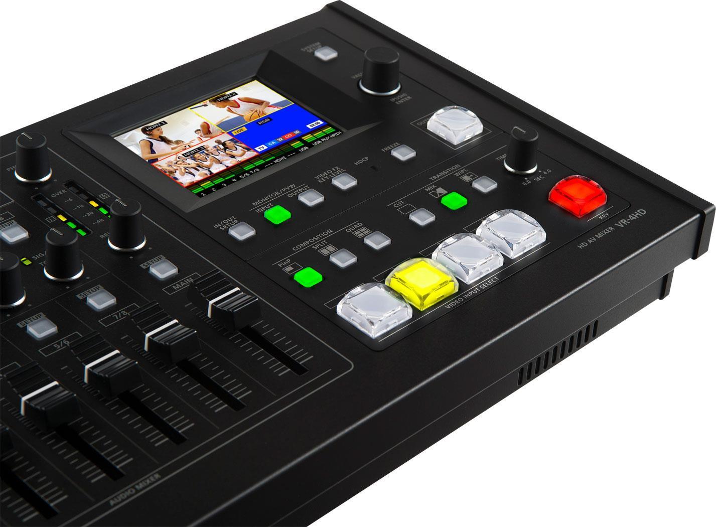 Roland VR -4HD - Full HD - 1280 x 768.640 x 480.800 x 600.1280 x 1024.1366 x 768.1400 x 1050.1920 x 1200 - 480i, 576i, 720p, 10