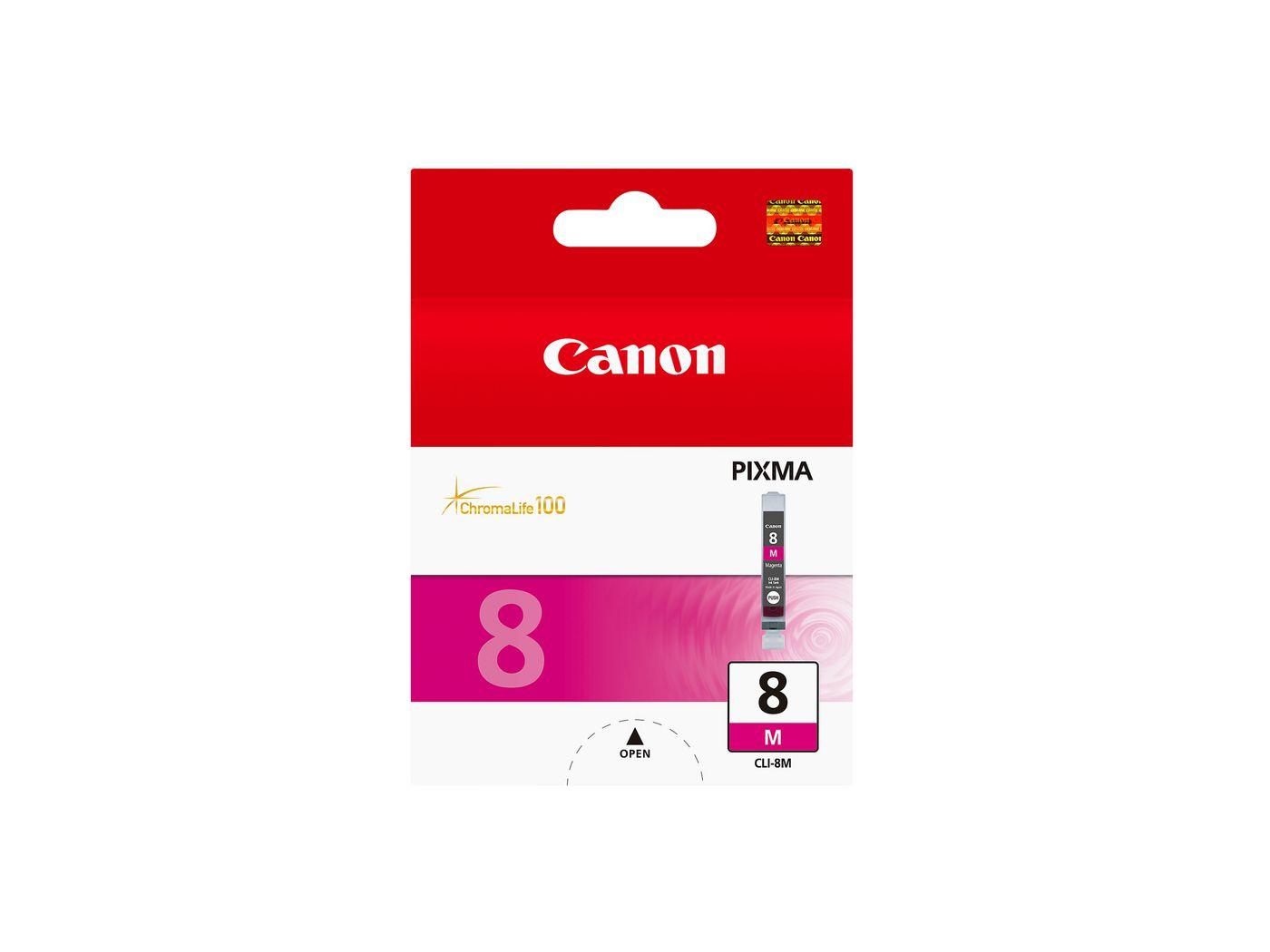 ORIGINAL Canon Cartuccia d'inchiostro magenta CLI-8m 0622B001 565 Seiten 13ml