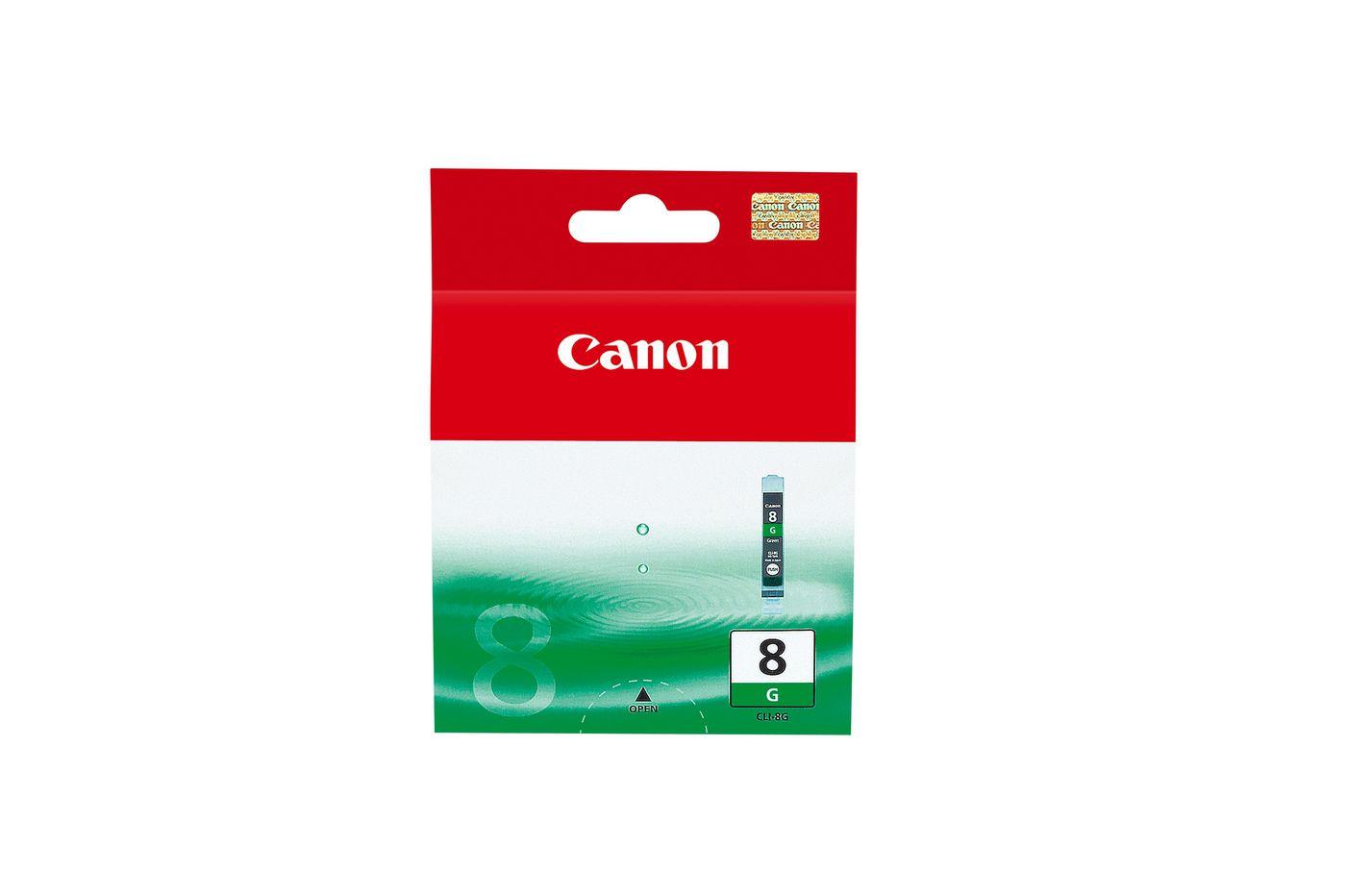 Serbatoio Inchiostro Verde CLI-8G Serbatoio inchiostro verde Chromalife 100. Contenuto: 13 ml.PIXMA Pro9000, Pro9000 MKII