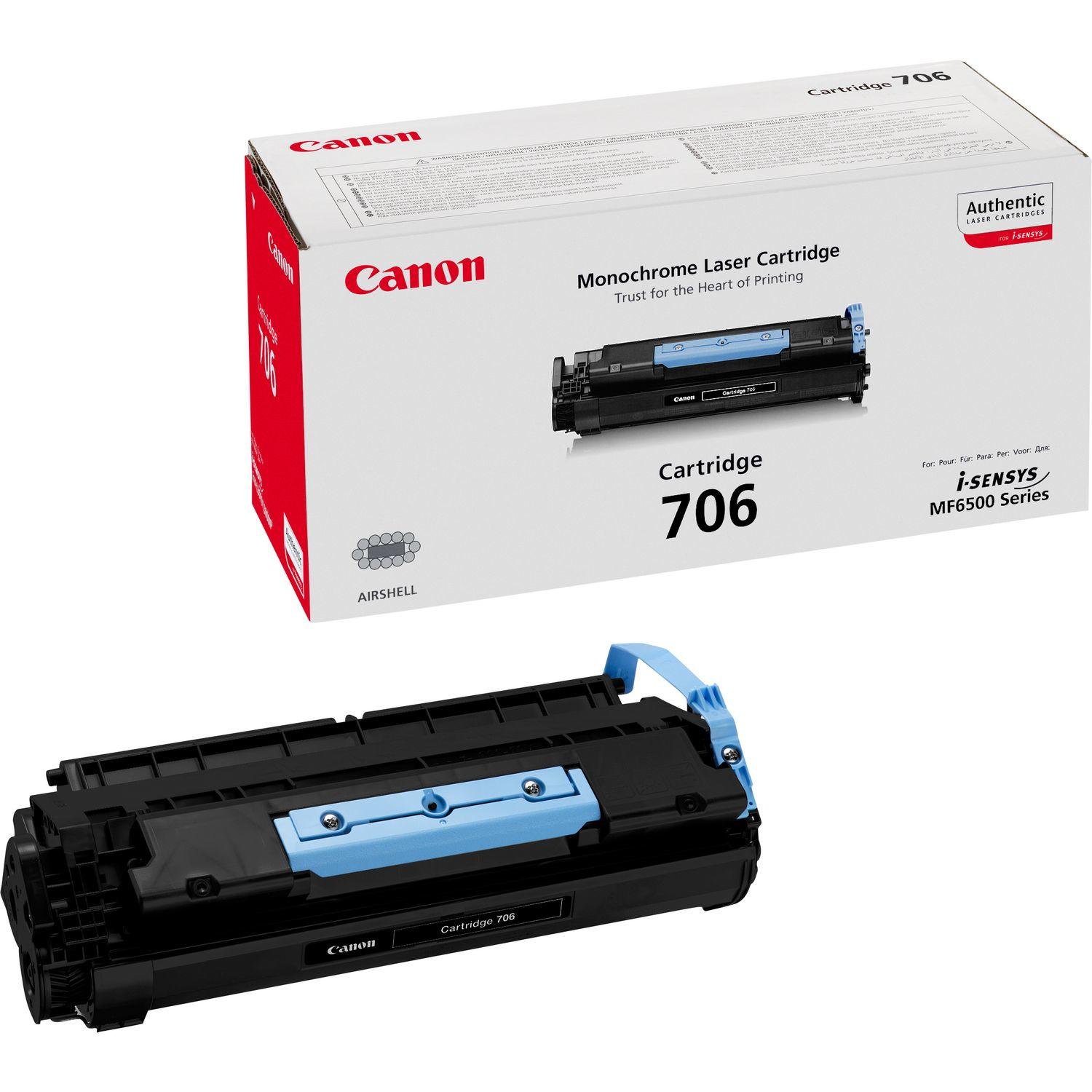 CRG 706 Cartuccia Toner nero, durata 5.000 pag. al 5% di copertura.MF6580PL, MF6560PL, MF6550, MF6540PL, MF6530