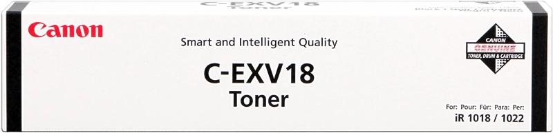 Canon Toner C-EVX 18 for iR1018/iR1022 Black cartuccia toner 1 pz Originale Nero