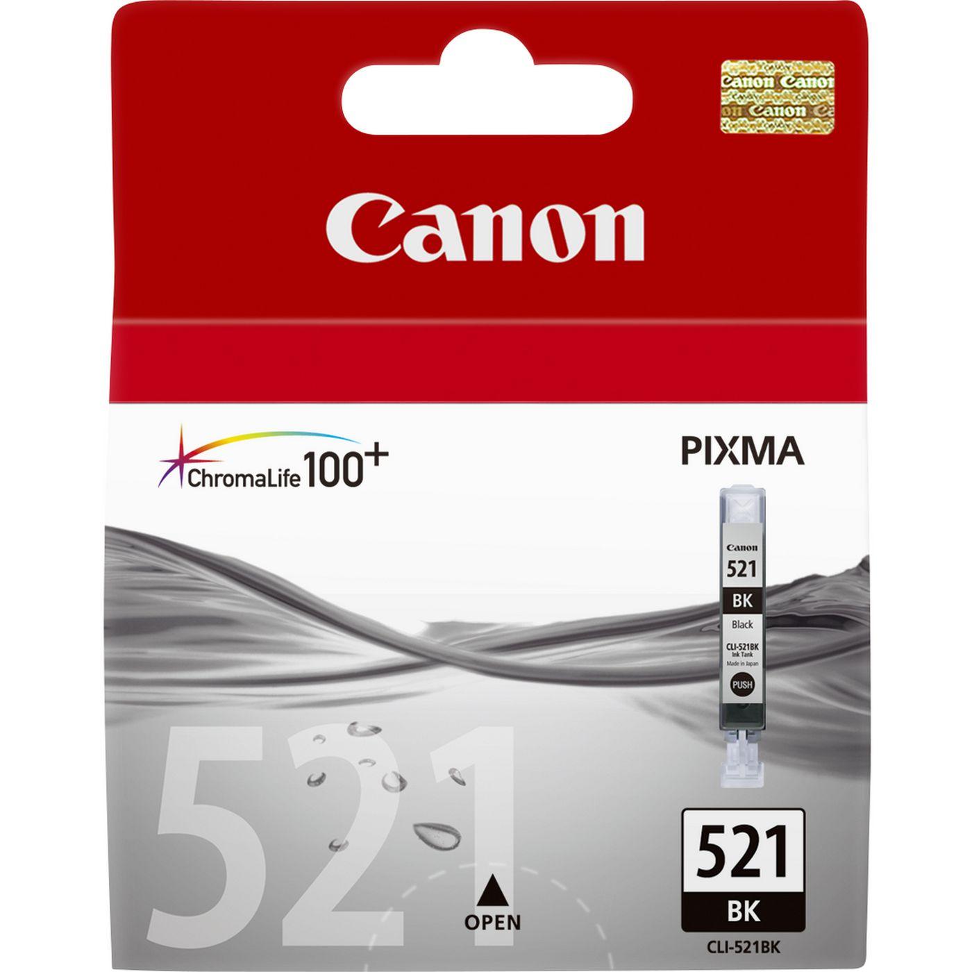 CARTUCCIA ORIGINALE CANON CLI-521Bk - 2933B001 - PHOTO NERO