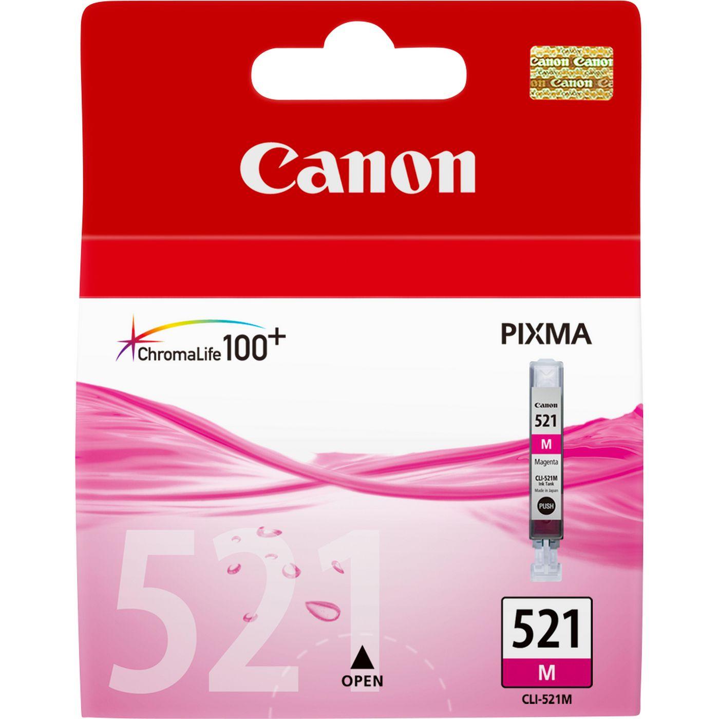 ORIGINAL Canon Cartuccia d'inchiostro magenta CLI-521m 2935B001 9ml