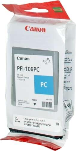 ORIGINAL Canon Cartuccia d'inchiostro cyanfoto PFI-106pc 6625B001 130ml