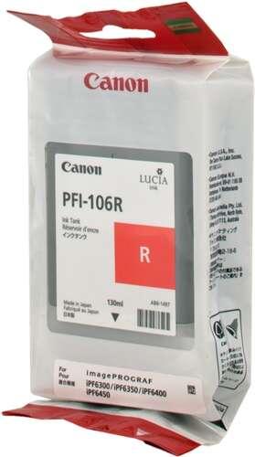 ORIGINAL Canon Cartuccia d'inchiostro Rosso PFI-106r 6627B001 130ml