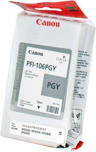 PFI-106 PGY - Cartuccia inchiostro 130ml imagePROGRAF 6300/iPF6350/iPF6400/iPF6450
