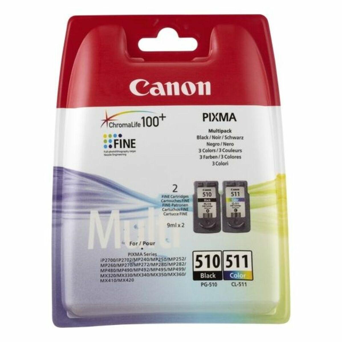 Canon PG-510 / CL-511 cartuccia d'inchiostro 2 pz Originale Nero, Ciano, Magenta, Giallo