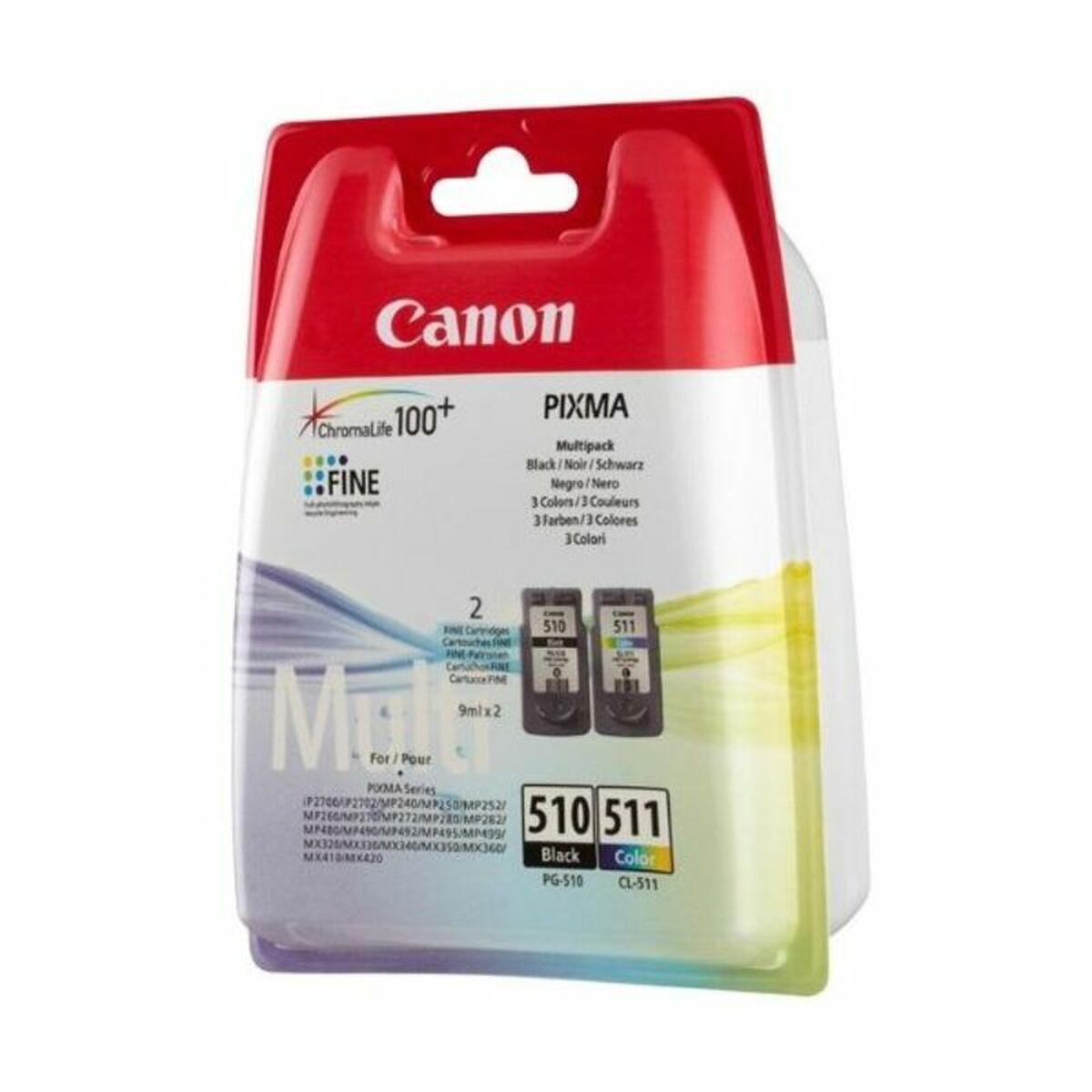Canon PG-510 / CL-511 cartuccia d'inchiostro 2 pz Originale Nero, Ciano, Magenta, Giallo
