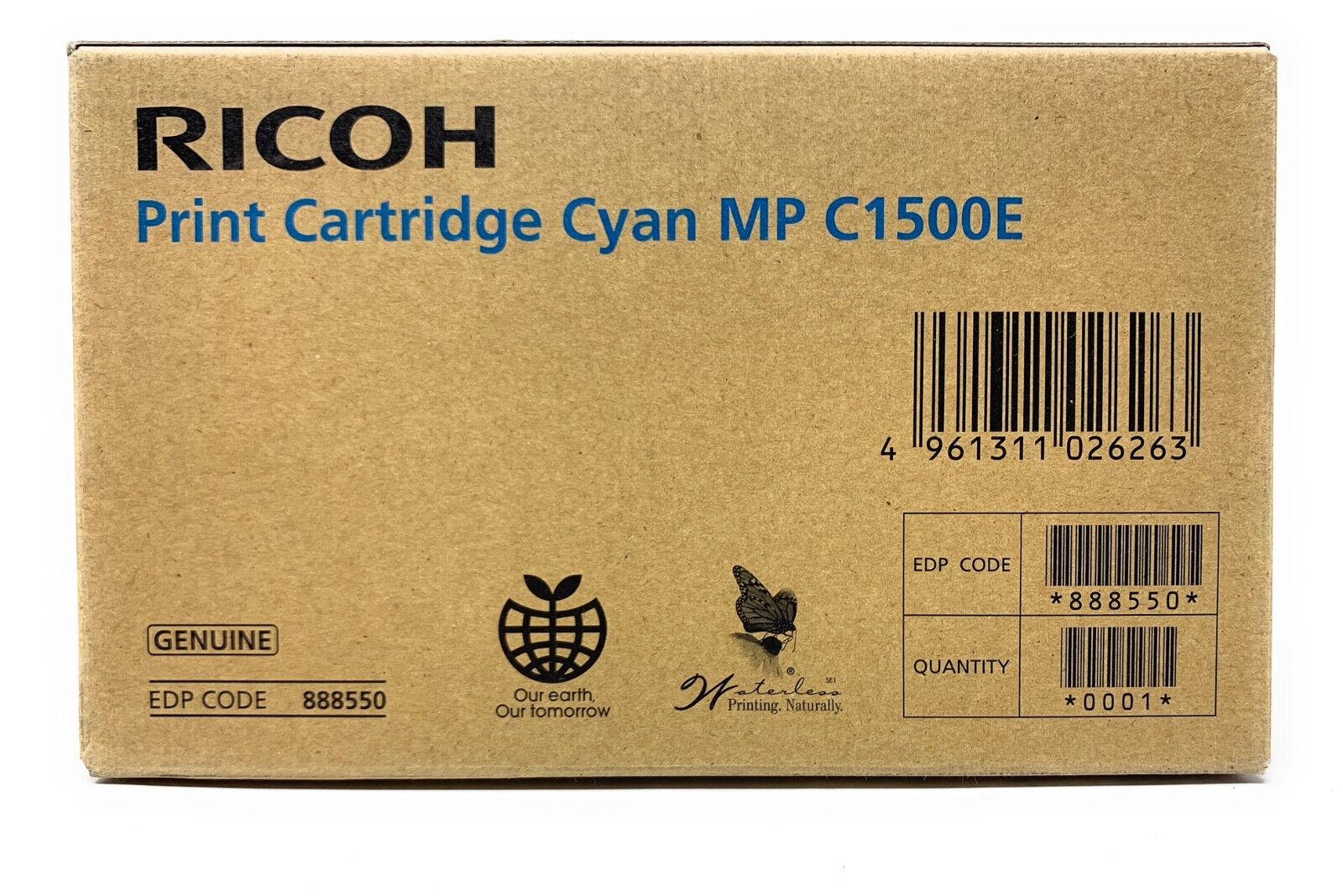 Ricoh Cyan Gel Type MP C1500 cartuccia d'inchiostro 1 pz Originale Ciano