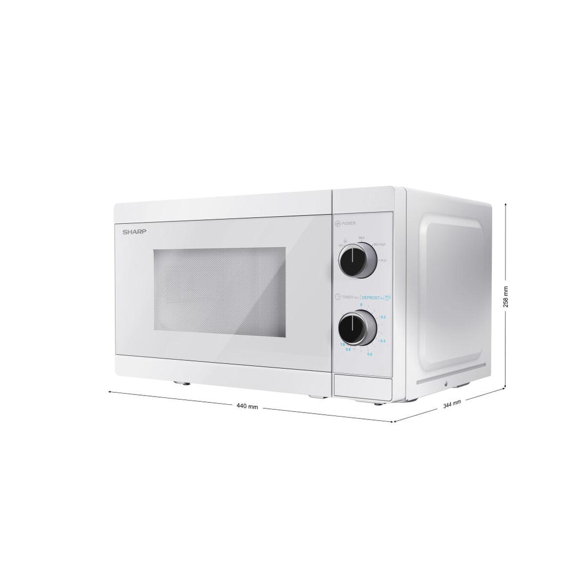 Sharp YC-MS01E-C forno a microonde Superficie piana Solo microonde 20 L 800 W Bianco