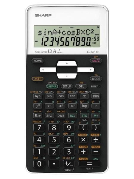 Sharp EL531TH calcolatrice Tasca Calcolatrice scientifica Nero Bianco