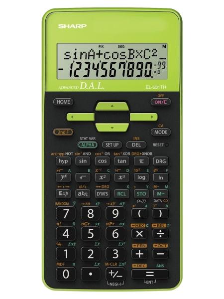 Sharp EL531TH calcolatrice Tasca Calcolatrice scientifica Nero Verde