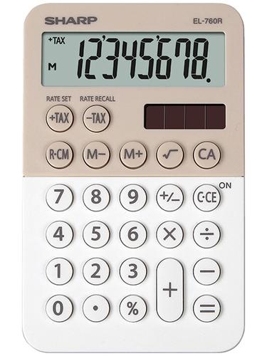 Sharp EL-760R calcolatrice Desktop Calcolatrice finanziaria Beige, Bianco