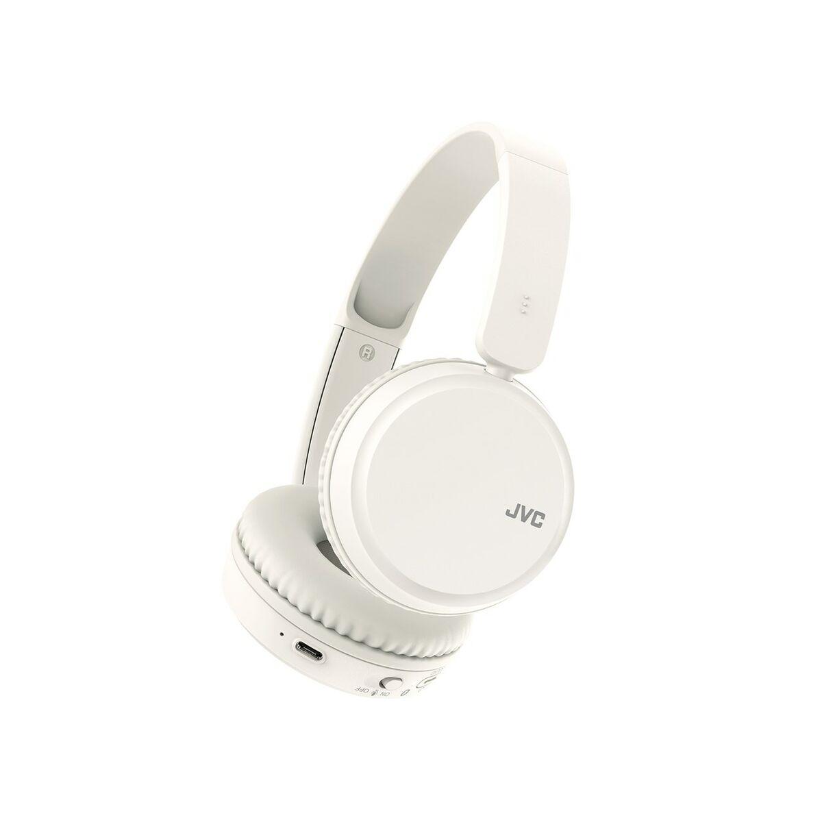 JVC HA-S36W Cuffie Wireless A Padiglione Musica e Chiamate Bluetooth Bianco (JVC Deep Bass On Ear Foldable Wireless Bluetooth H