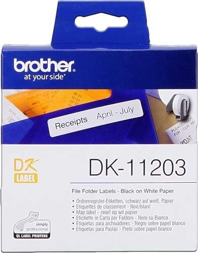 Brother DK-11203 nastro per etichettatrice Nero su bianco