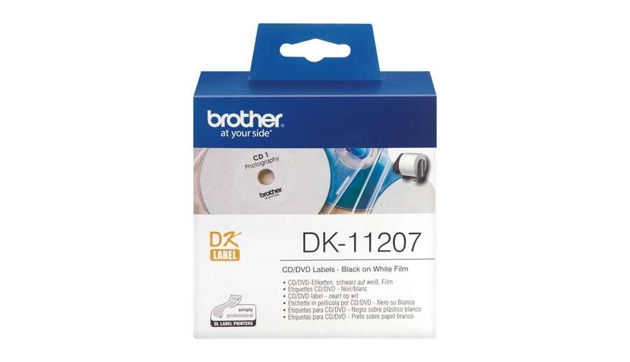 Brother DK-11207 nastro per etichettatrice Nero su bianco