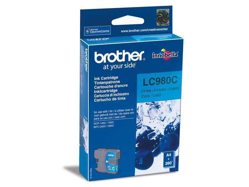 Brother LC-980C cartuccia d'inchiostro 1 pz Originale Ciano