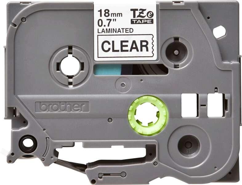Brother TZE-141 nastro per etichettatrice Nero trasparente