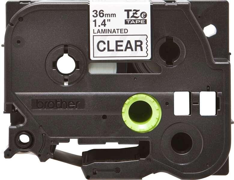 Brother TZE-161 nastro per etichettatrice Nero trasparente