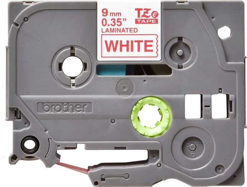 Brother TZE-222 nastro per etichettatrice Rosso su bianco