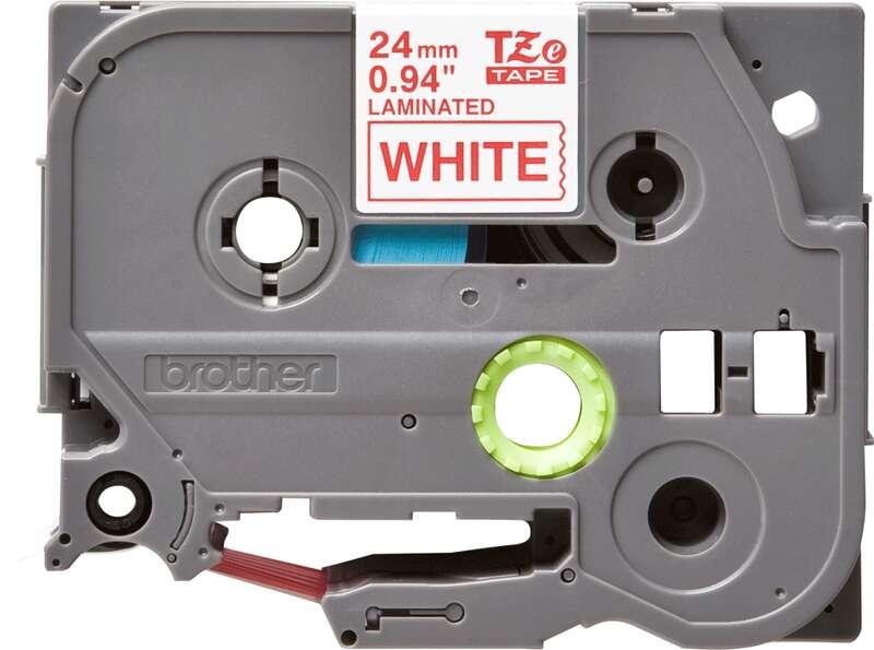 ORIGINAL Brother Nastro Rosso su bianco TZe-252 TZ-252 24 mm x 8 m laminato