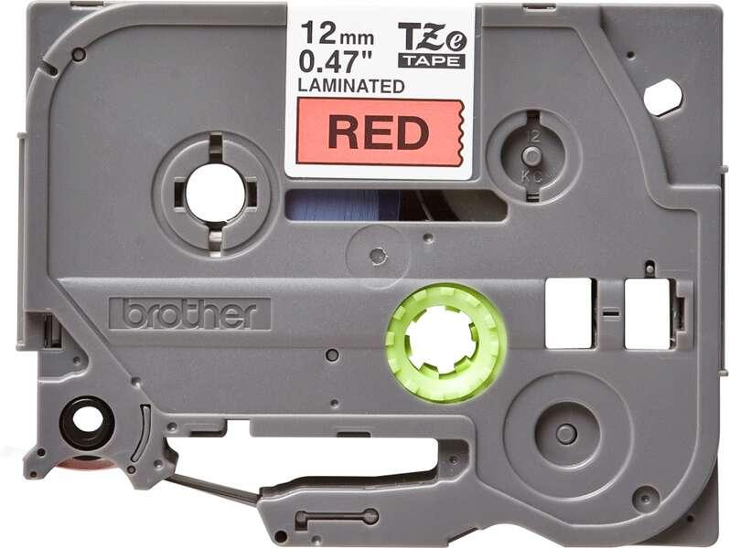 Brother TZE-431 nastro per etichettatrice Nero su rosso