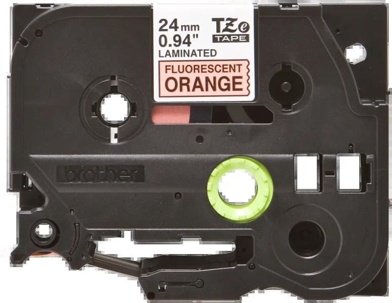 Brother TZE-B51 nastro per etichettatrice Nero su arancione fluorescente