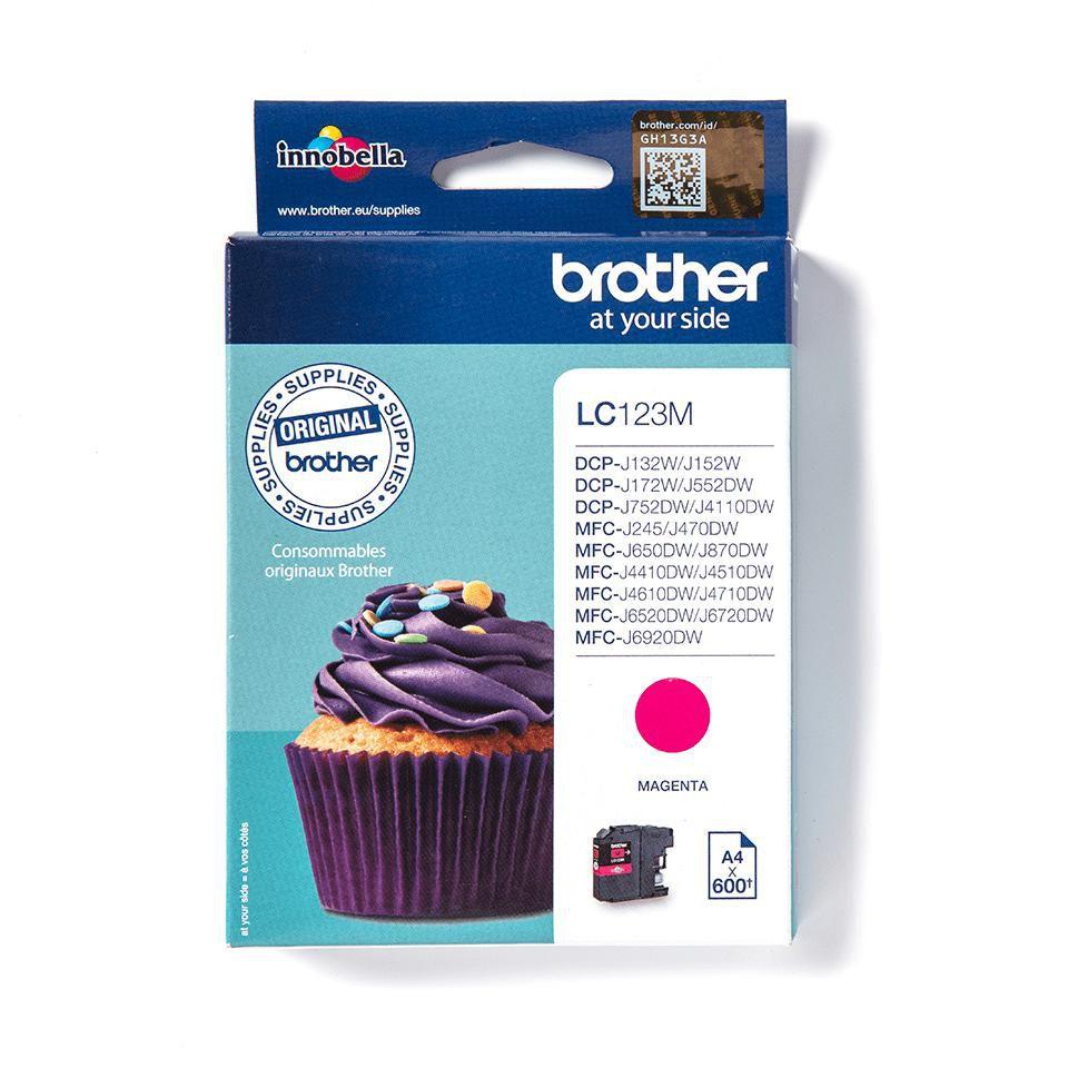 Brother LC-123M cartuccia d'inchiostro 1 pz Originale Magenta