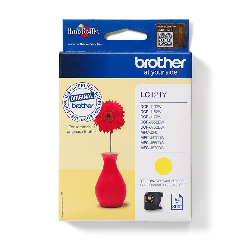 Brother LC-121Y cartuccia d'inchiostro 1 pz Originale Giallo