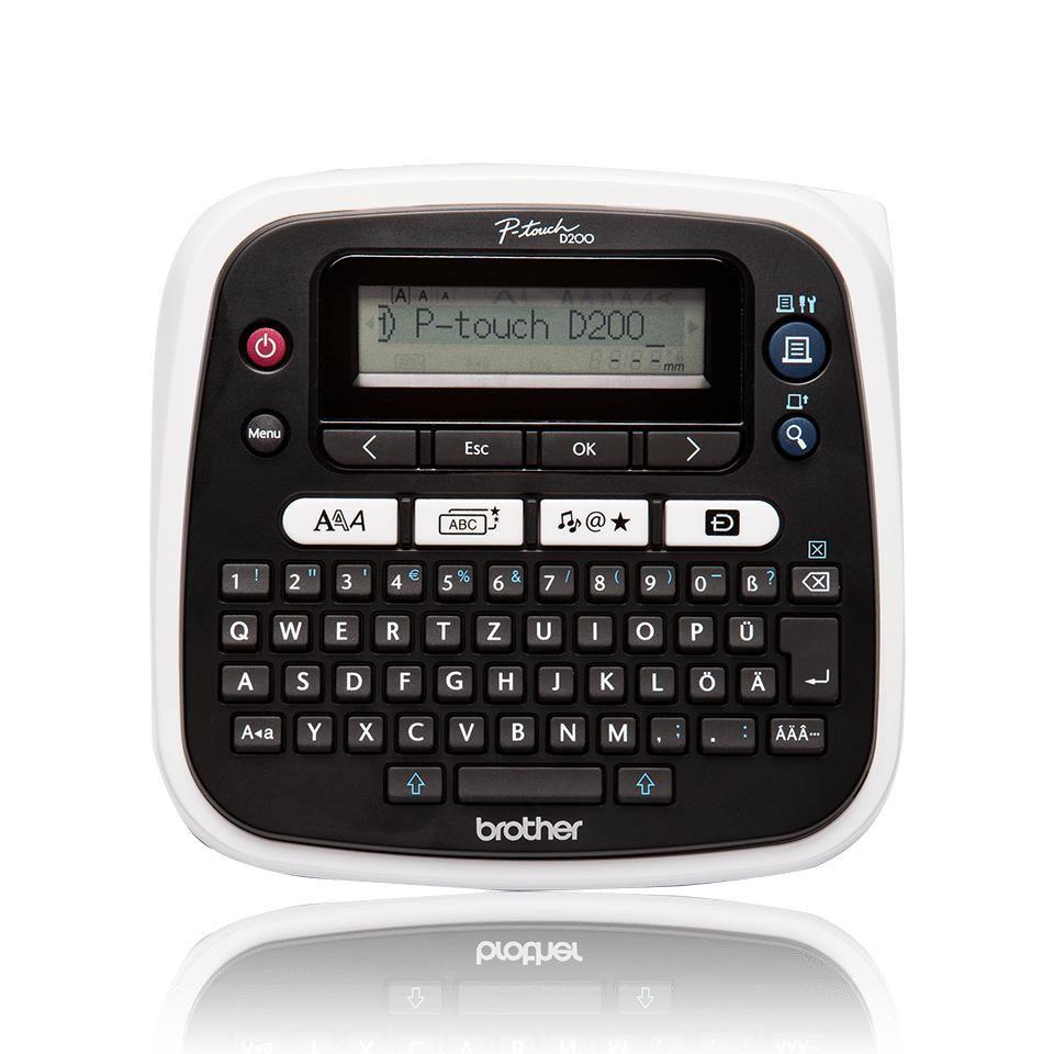 Brother PT-D200BW stampante per etichette CD Trasferimento termico 180 x 180 DPI 20 mm/s TZe (P-TOUCH D200BW TZE/3.5 - 12MM - T