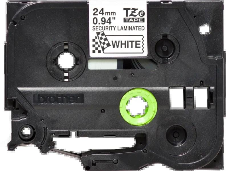 Brother TZE-SE5 nastro per etichettatrice Nero su bianco TZ/TZe (TZE-SE5 BLACK ON WHITE - 24MM FLEXI TAPE)