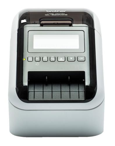 Brother QL-820NWB stampante per etichette (CD) Termica diretta A colori 300 x 600 DPI 176 mm/s Con cavo e senza cavo Collegamen