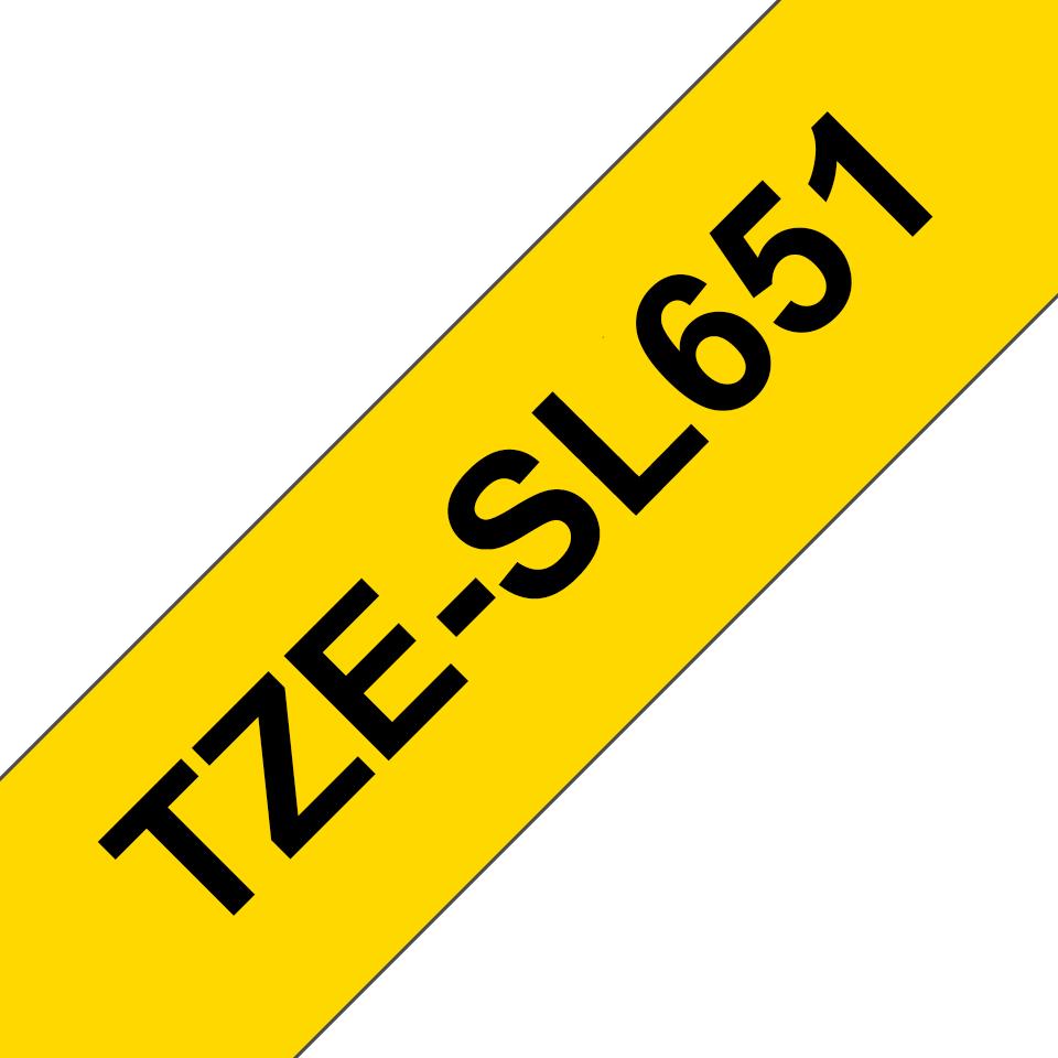 NASTRO STANDARD LAMINATO DA 24MM NERO/GIALLO (8M) ADATTO A ETICHETTATURA DI CAVI - GAMMA P.TOUCH