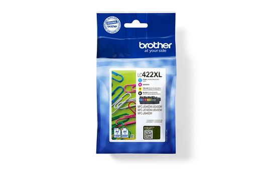 Brother LC422XLVALDR cartuccia d'inchiostro 4 pz Originale Resa elevata (XL) Nero Ciano Magenta Giallo