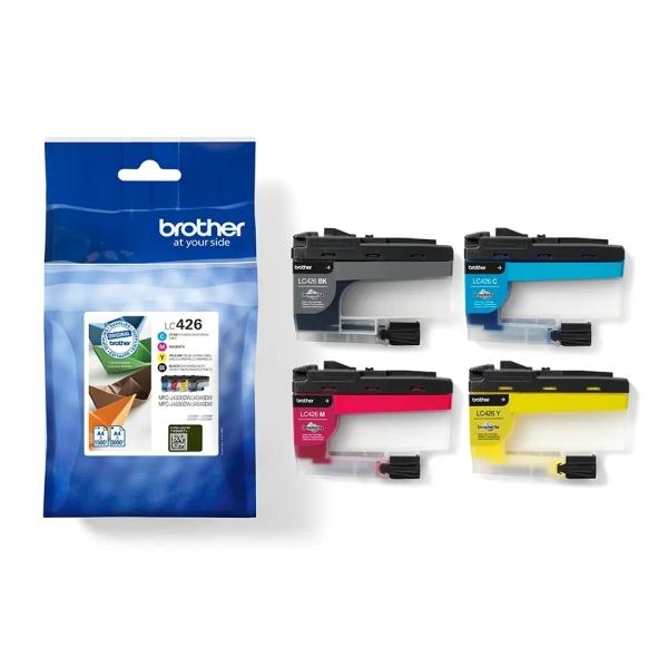 Brother LC-426VAL cartuccia d'inchiostro 4 pz Originale Nero Ciano Magenta Giallo (BROTHER LC426VAL VALUE PACK)