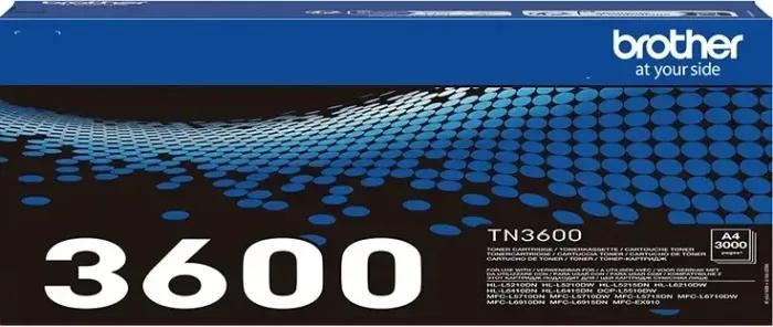 TONER BROTHER TN-3600 Nero 3.000PP X HL-L5210DN HL-L5210DW HL-L6210DW DCP-L5510DW MFC-L5710DN MFC-L5710DW MFC-L6710DW