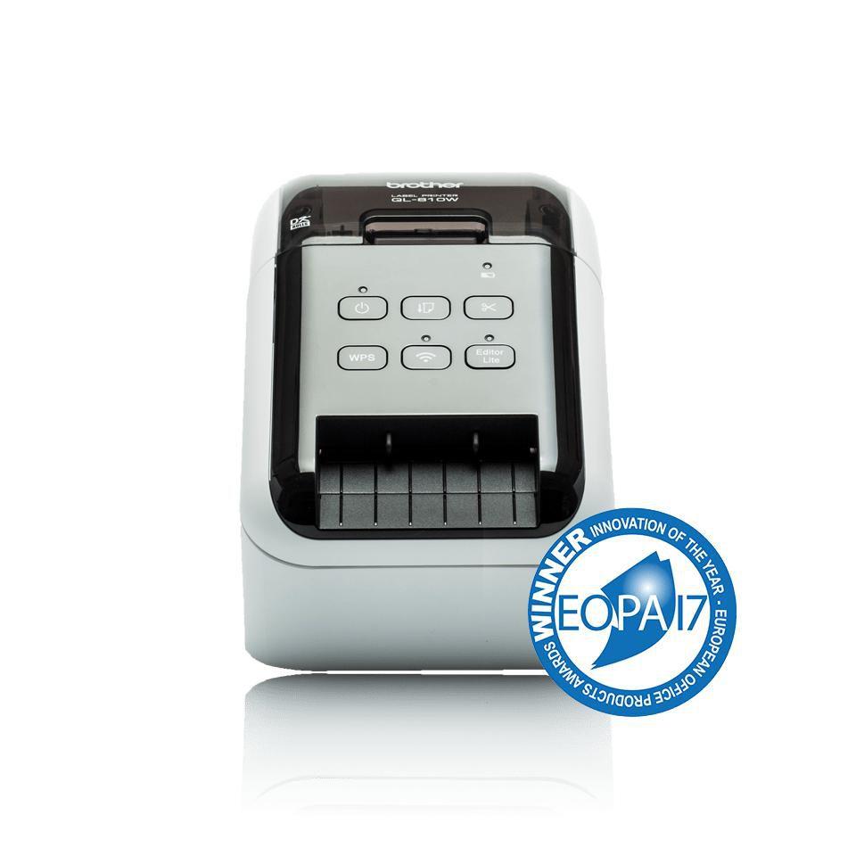 STAMPANTE BROTHER QL-810WC X ETICHETTE Rotoli DK fino 62mm 300x600DPI 110 etich/min Cavo USB Adattatore 2 rotoli inclusi